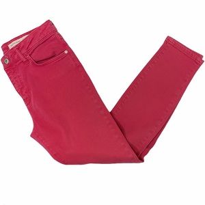 Anthropologie Pilcro & the Letterpress Pink Mid-rise Skinny Jean